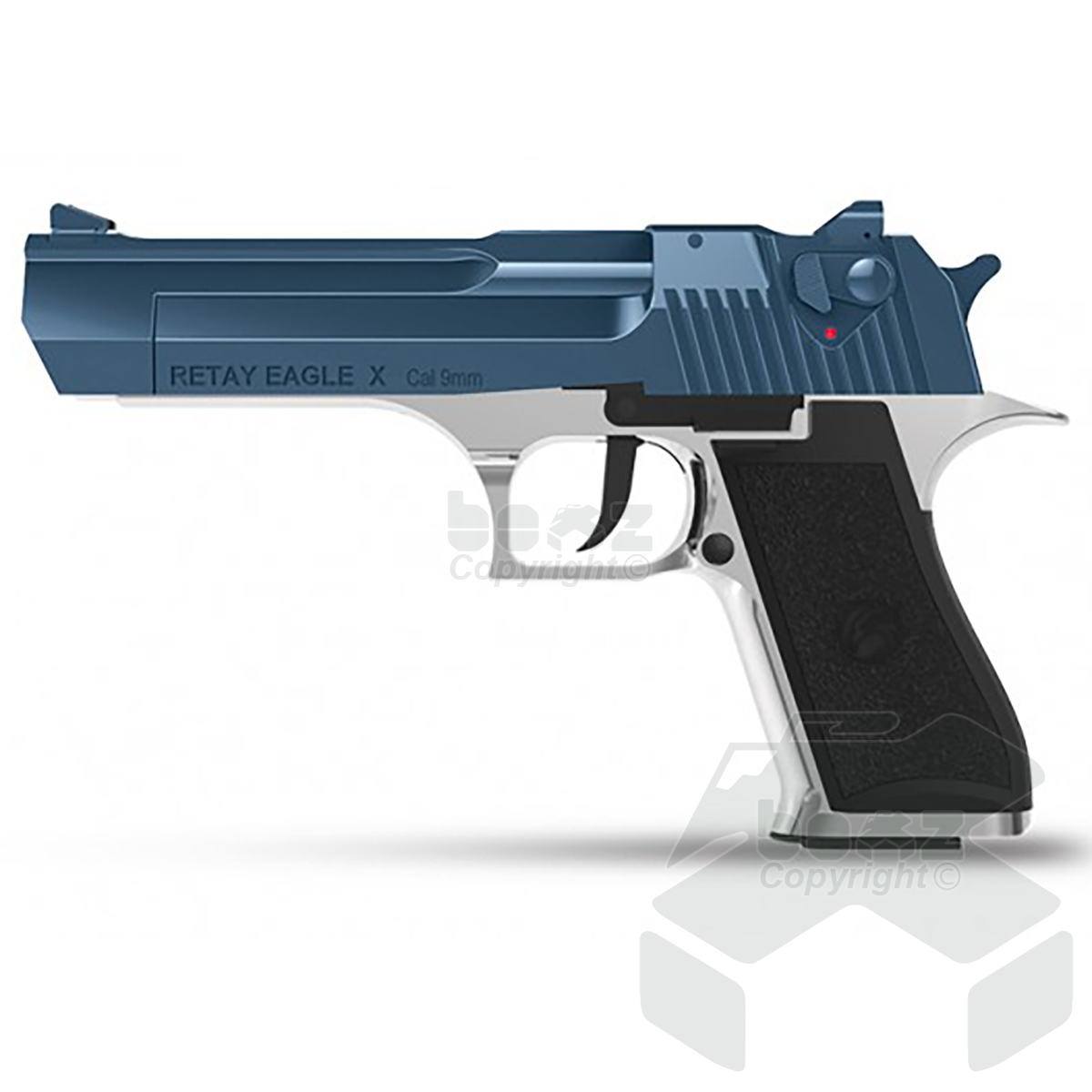 Retay EagleXU Blank Firing Pistol - 9mm - Chrome