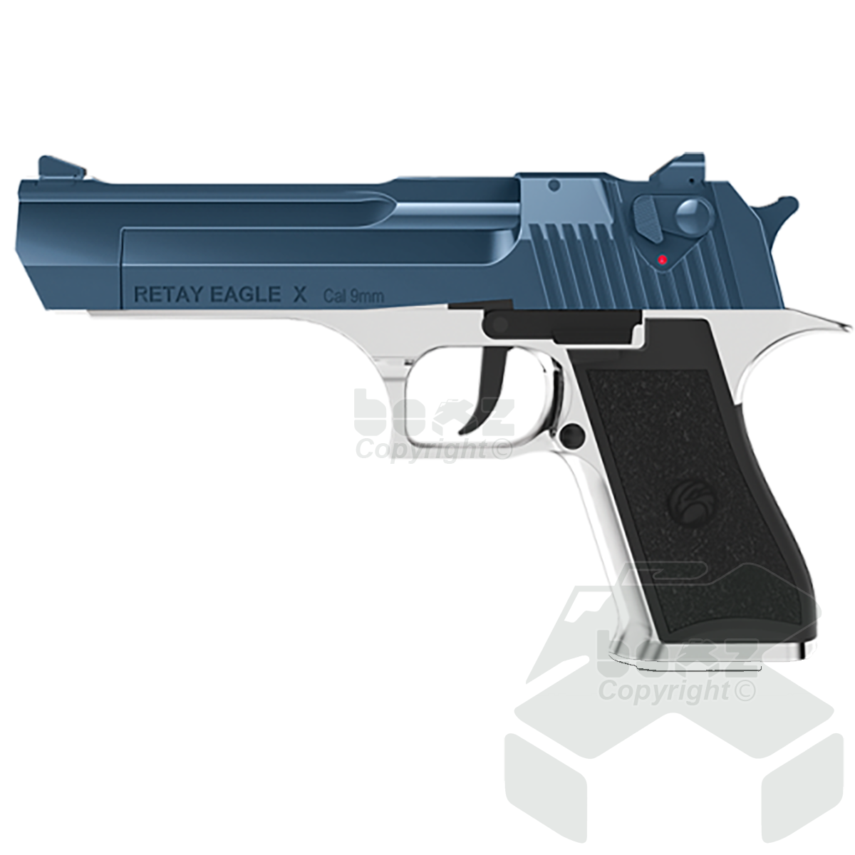 Retay EagleX Blank Firing Pistol - 9mm - Nickel