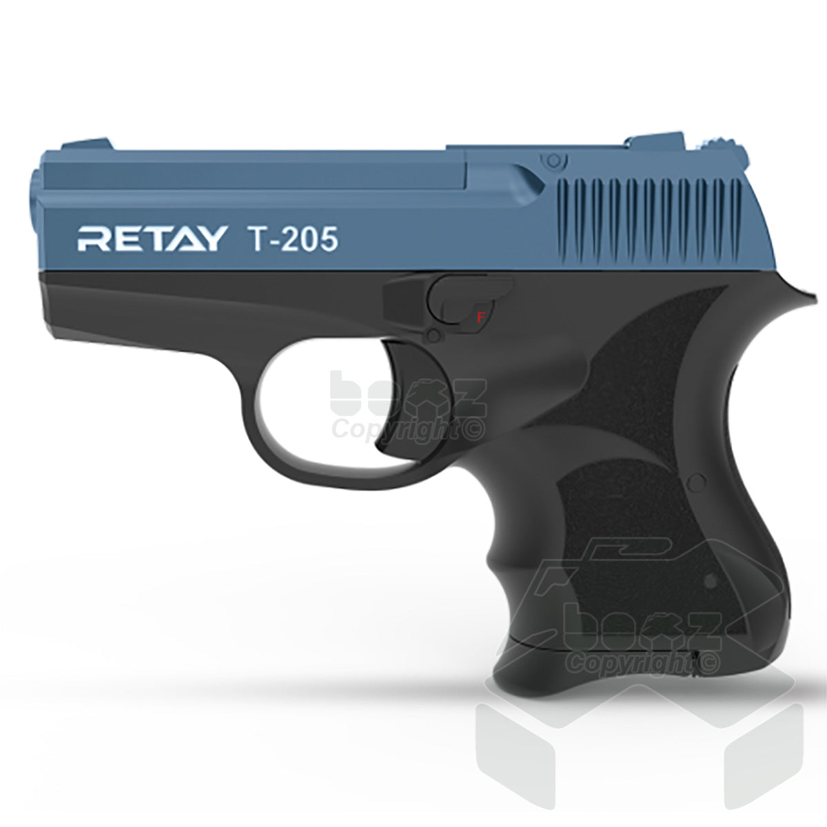 Retay T205 Blank Firing Pistol - 8mm  - Black
