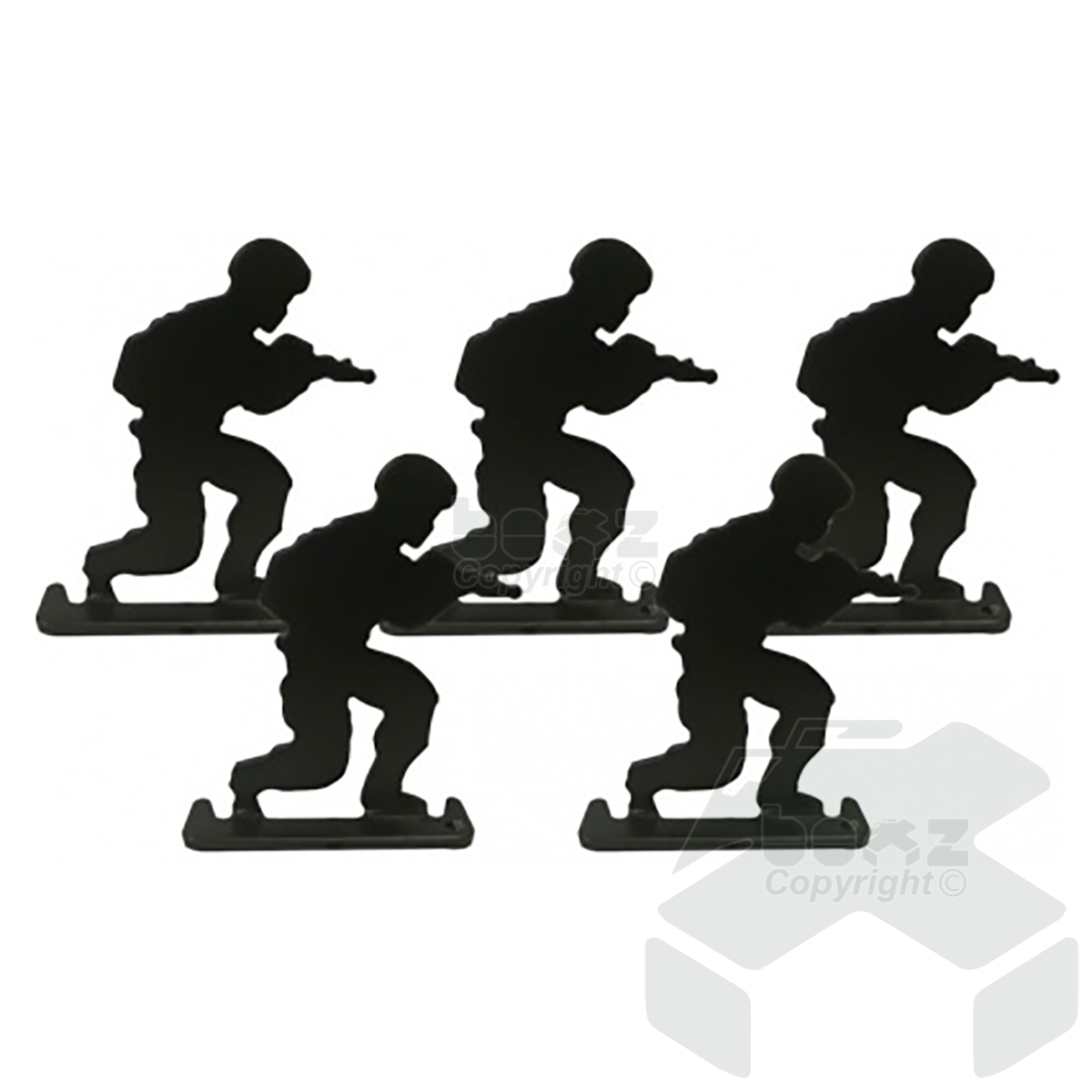 Proshot Metal Soldier Targets Running - 6 Pack