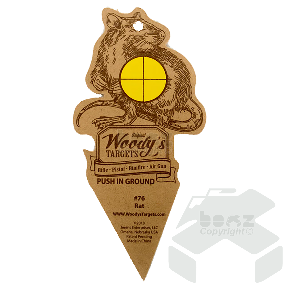Woody's Rat Wooden Airgun Target - Pack of 6