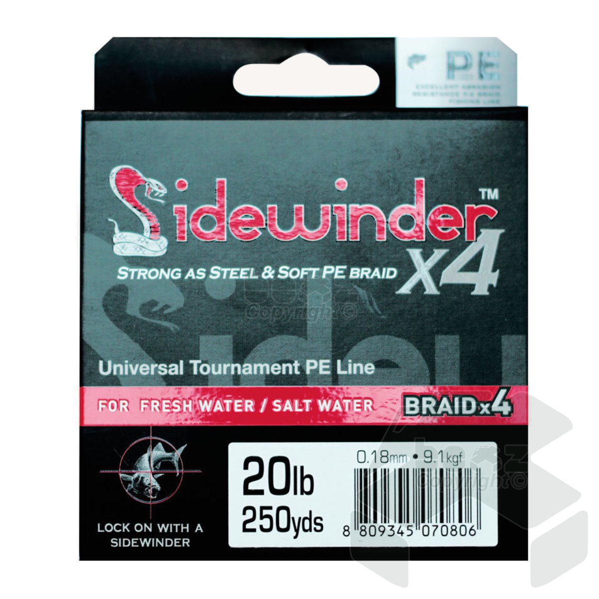 Sidewinder 4X Silk Braid