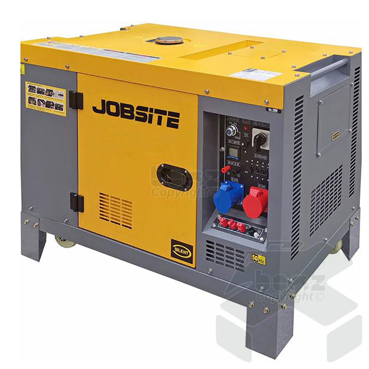 Jobsite Diesel Generator 3 Phase Silent 8kw With Ats