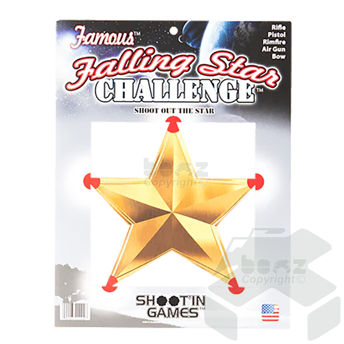 Woody's Famous Falling Star Challenge Airgun Target - Two Sizes Available
